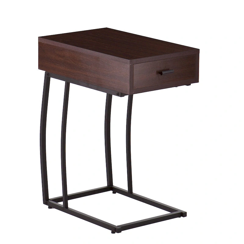 Table d'appoint Liatris avec prises électriques et ports USB