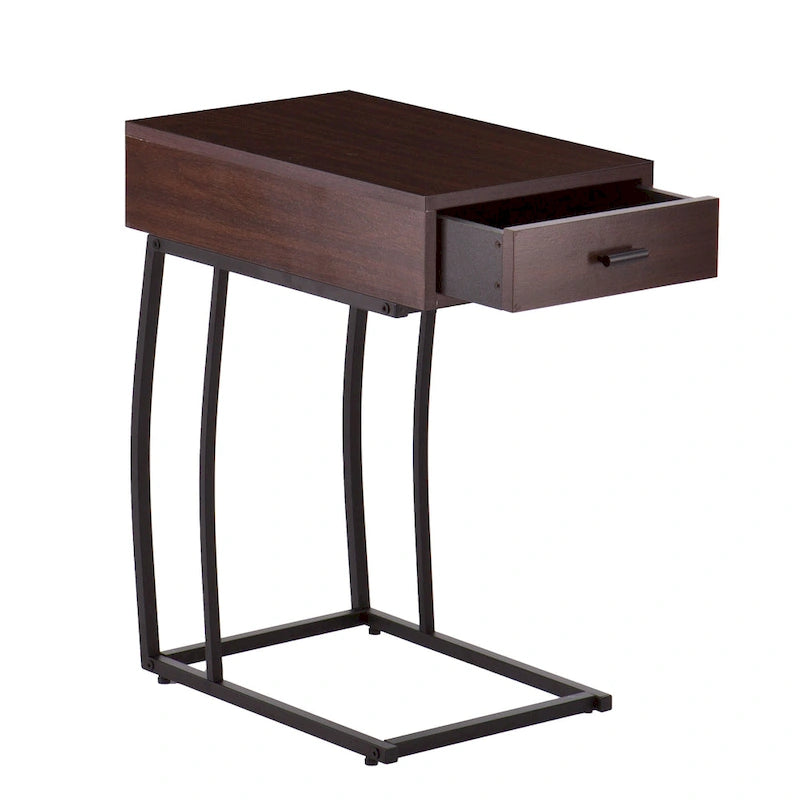 Table d'appoint Liatris avec prises électriques et ports USB