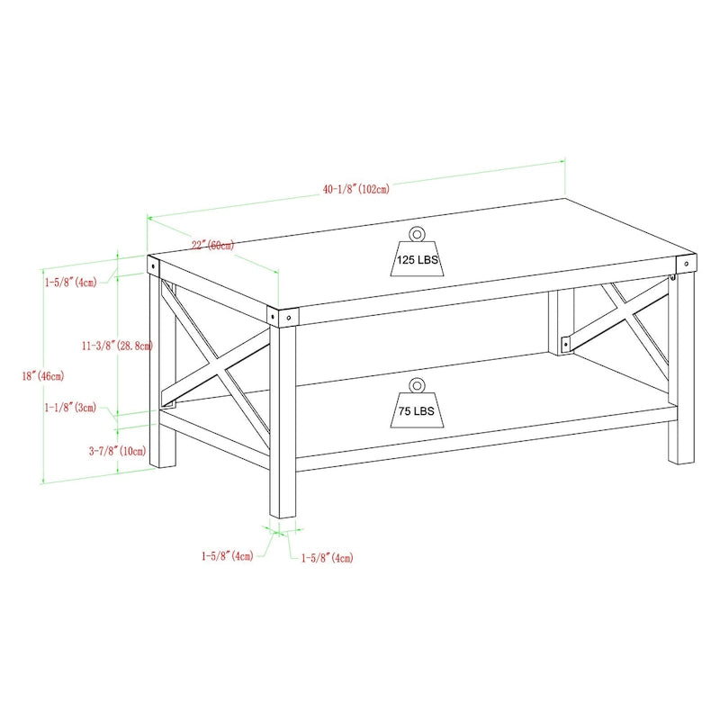 Table basse et table d'appoint 3 pièces Middlebrook