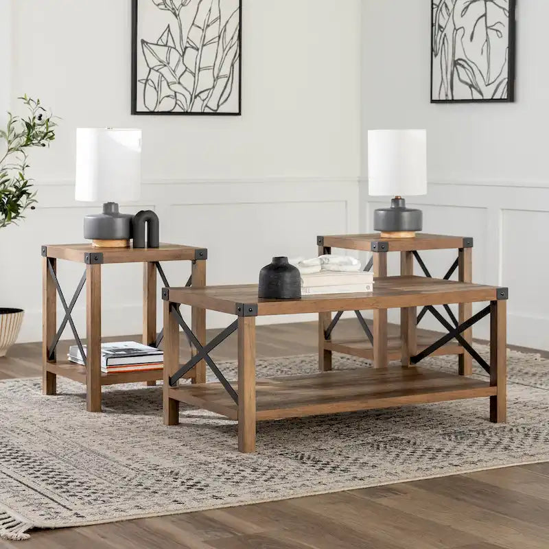 Table basse et table d'appoint 3 pièces Middlebrook