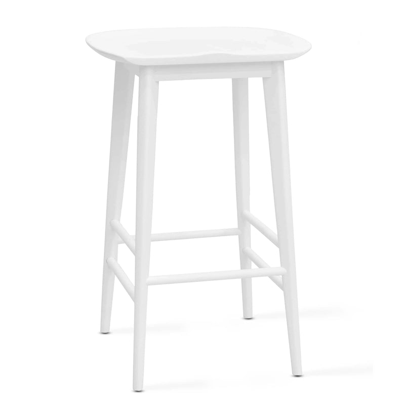 Tabouret de comptoir sans dossier en acacia massif Hendry - Tabouret de comptoir