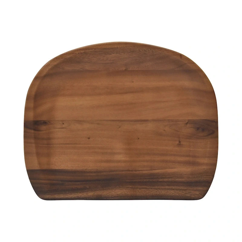 Tabouret de comptoir sans dossier en acacia massif Hendry - Tabouret de comptoir