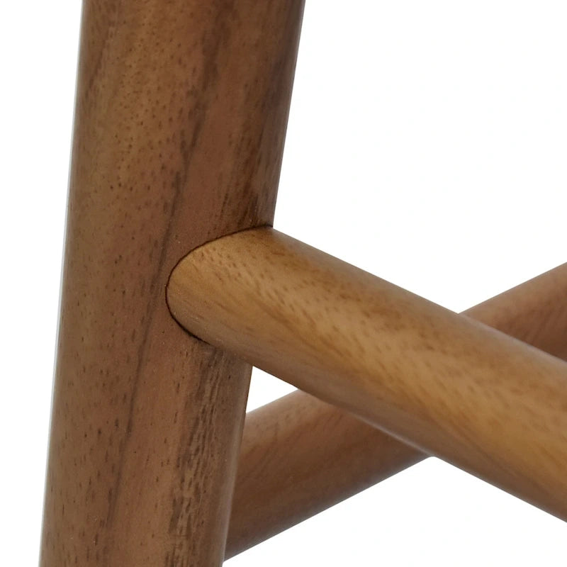 Tabouret de comptoir sans dossier en acacia massif Hendry - Tabouret de comptoir