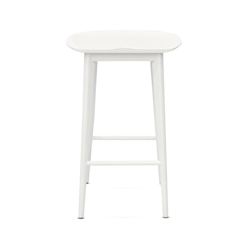 Tabouret de comptoir sans dossier en acacia massif Hendry - Tabouret de comptoir