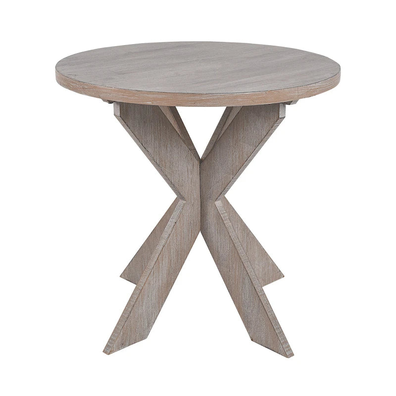 COZAYH Lot de 2 tables d'appoint rustiques de style ferme avec étagère de rangement, table d'appoint de style campagne française, finition gris vintage