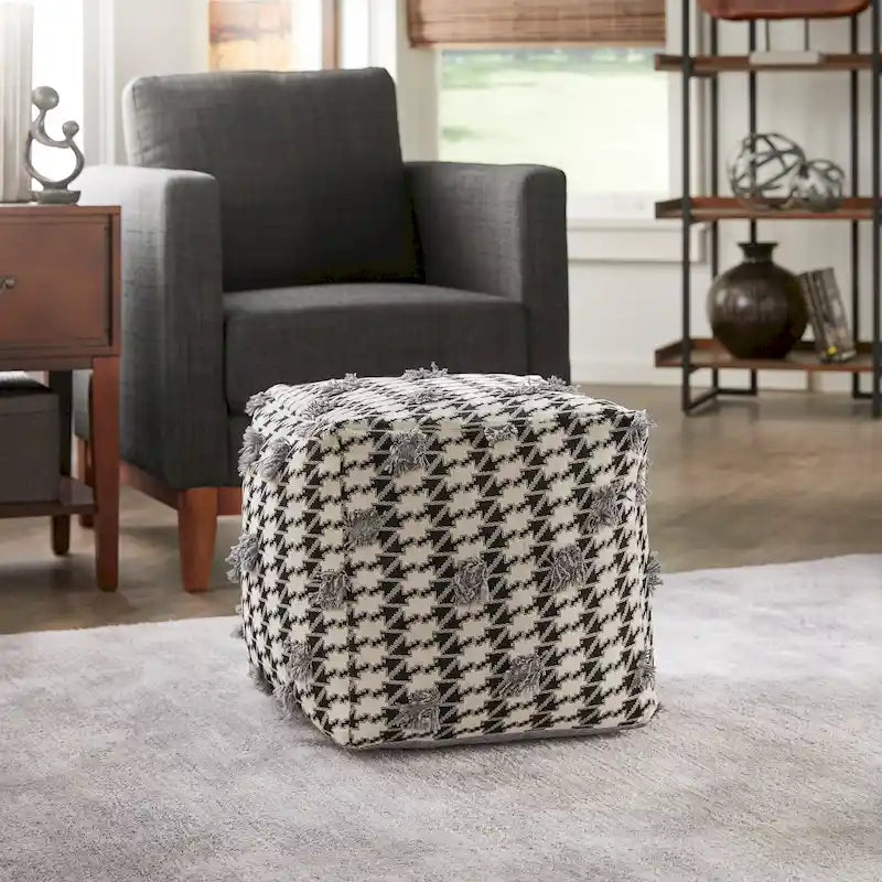 Brunico Pouf carré capitonné par