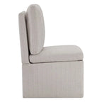 Chaise de salle à manger Nathan avec roulettes et rangement, lot de 2 - S.O.