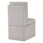 Chaise de salle à manger Nathan avec roulettes et rangement, lot de 2 - S.O.