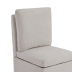 Chaise de salle à manger Nathan avec roulettes et rangement, lot de 2 - S.O.