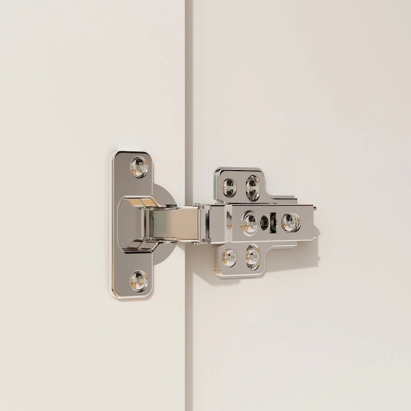 70. H x 47.2 W Armoire-penderie à trois portes en blanc Clo