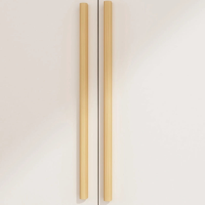70. H x 47.2 W Armoire-penderie à trois portes en blanc Clo