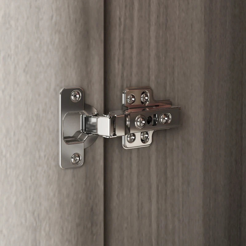 70. H x 47.2 W Armoire-penderie à trois portes en blanc Clo