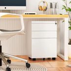 Classeur métallique à 3 tiroirs verrouillable pour bureau à domicile