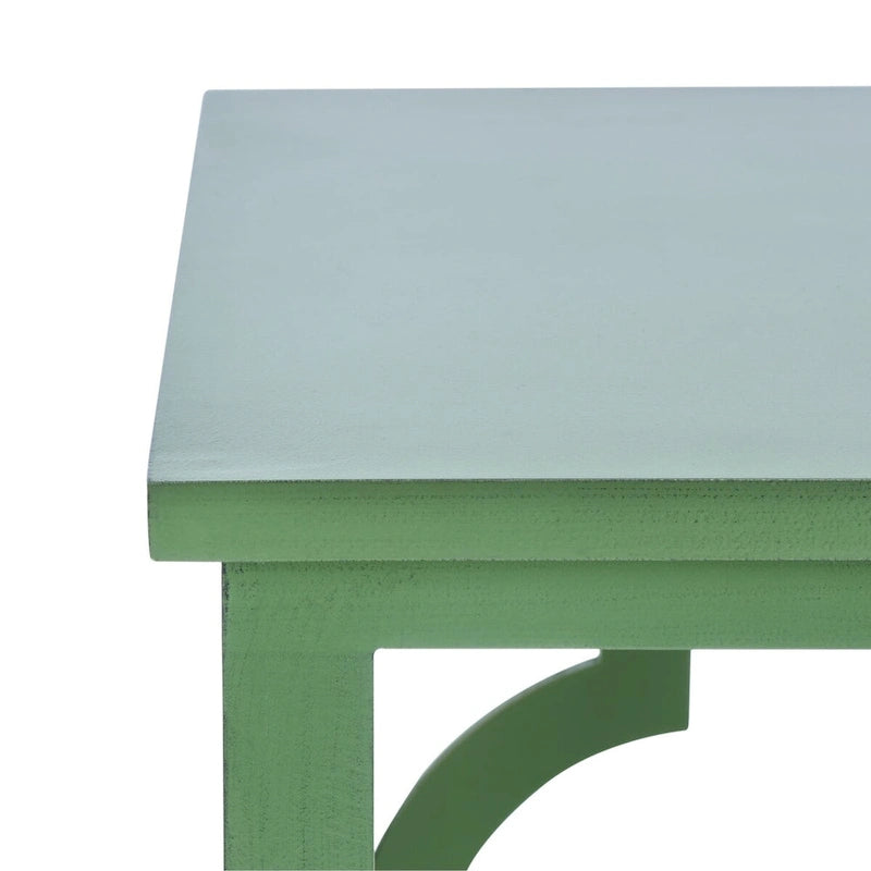 Table d'appoint Grayce Trellis Feuille d'Argent. - 19 L x 19 P x 23 H - 19Lx19Px23H