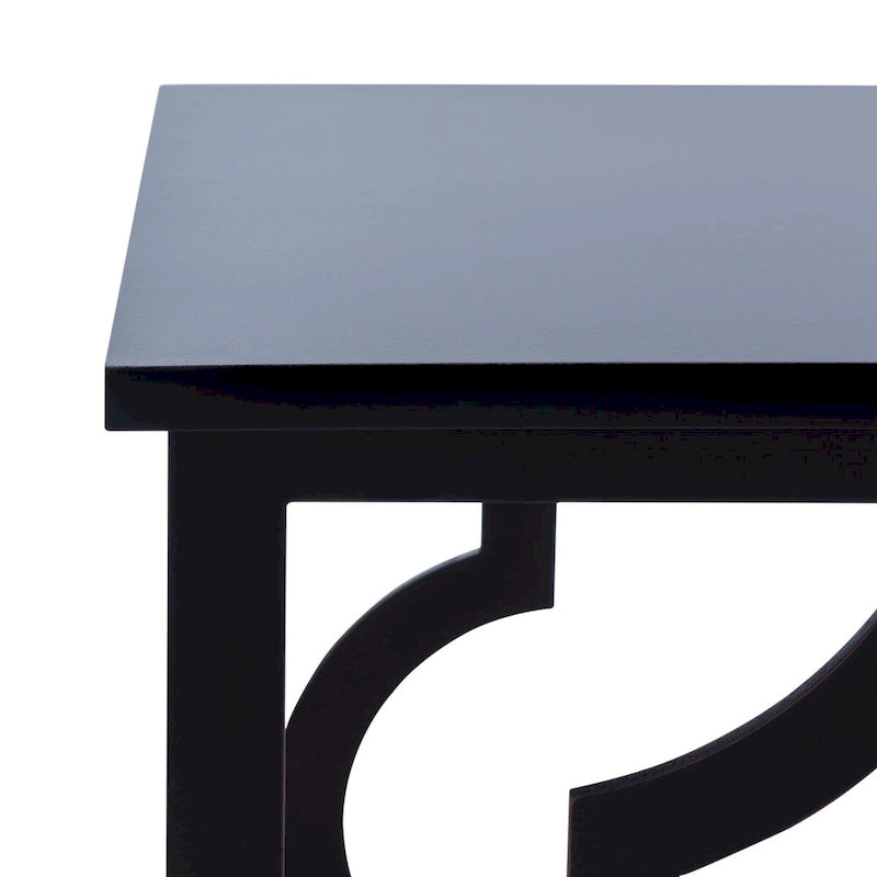 Table d'appoint Grayce Trellis Feuille d'Argent. - 19 L x 19 P x 23 H - 19Lx19Px23H