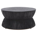 Table basse ronde moderne contemporaine Mattye. - 30 L x 30 P x 14 H - 30Lx30Px14H