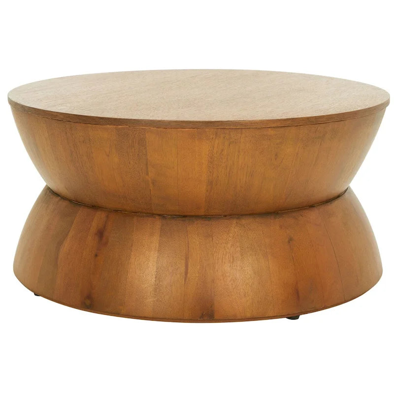 Table basse ronde moderne contemporaine Mattye. - 30 L x 30 P x 14 H - 30Lx30Px14H