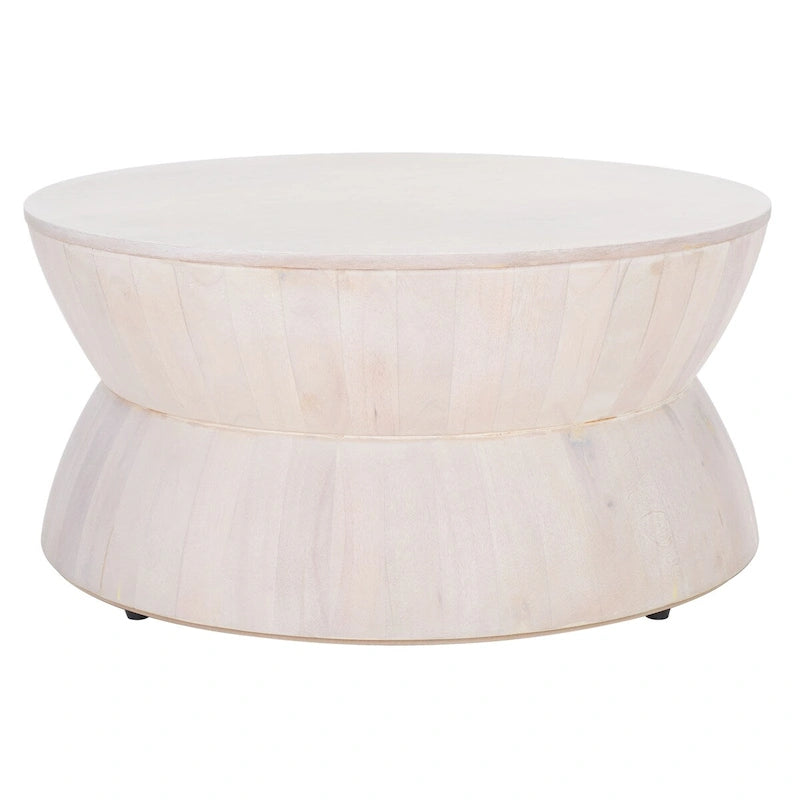 Table basse ronde moderne contemporaine Mattye. - 30 L x 30 P x 14 H - 30Lx30Px14H