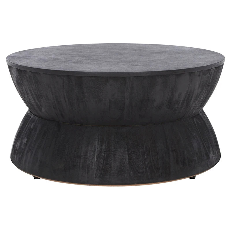Table basse ronde moderne contemporaine Mattye. - 30 L x 30 P x 14 H - 30Lx30Px14H