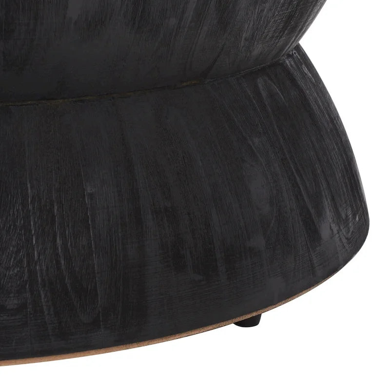 Table basse ronde moderne contemporaine Mattye. - 30 L x 30 P x 14 H - 30Lx30Px14H