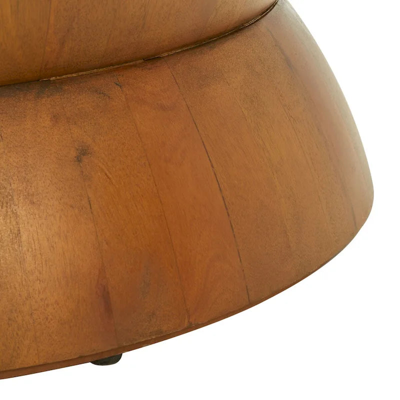 Table basse ronde moderne contemporaine Mattye. - 30 L x 30 P x 14 H - 30Lx30Px14H