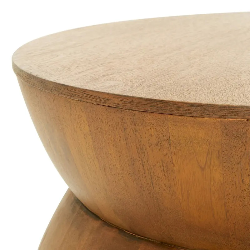 Table basse ronde moderne contemporaine Mattye. - 30 L x 30 P x 14 H - 30Lx30Px14H