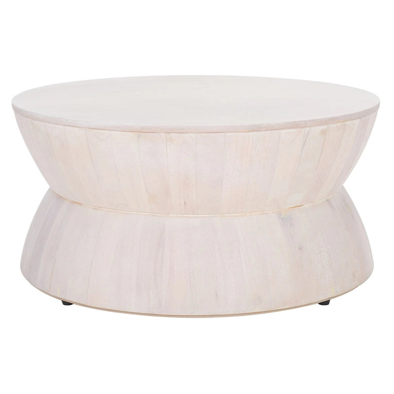 Table basse ronde moderne contemporaine Mattye. - 30 L x 30 P x 14 H - 30Lx30Px14H