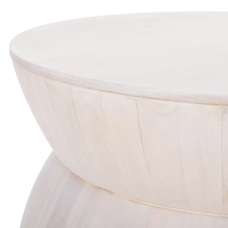 Table basse ronde moderne contemporaine Mattye. - 30 L x 30 P x 14 H - 30Lx30Px14H
