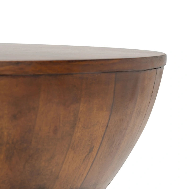 Table basse ronde moderne contemporaine Mattye. - 30 L x 30 P x 14 H - 30Lx30Px14H