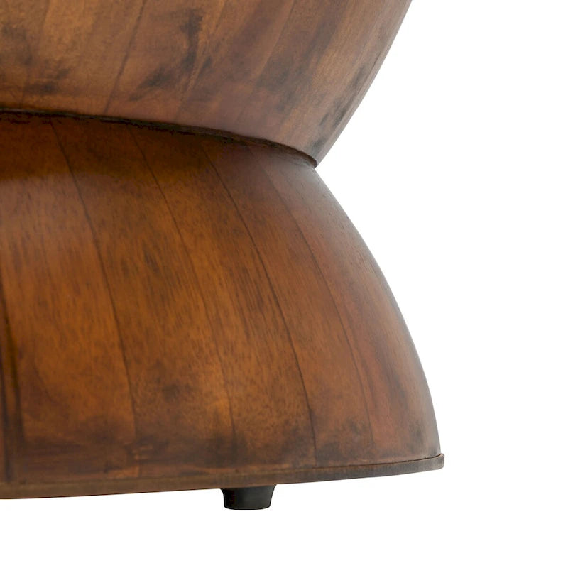 Table basse ronde moderne contemporaine Mattye. - 30 L x 30 P x 14 H - 30Lx30Px14H