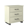 3-Drawer Nightstand with Elevated Metal Legs,  of 2