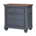  Americana Nightstand, No Assembly Required, Corduroy Blue Finish