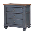  Americana Nightstand, No Assembly Required, Corduroy Blue Finish