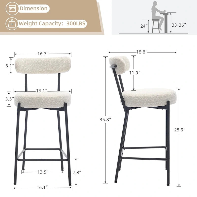 27 tabourets de bar modernes sur 2