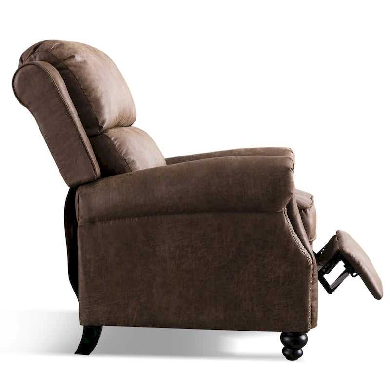 Fauteuil inclinable Pushback Club avec décoration rivetée, lot de 2