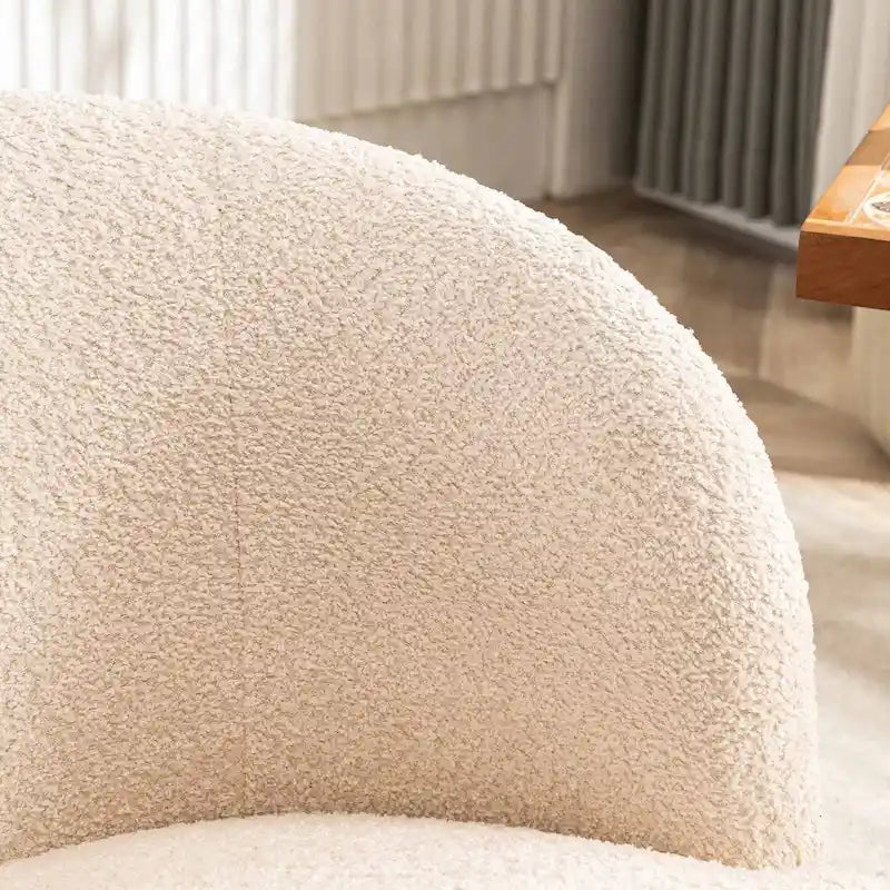 Fauteuil d'appoint moderne en tissu pivotant à 360 degrés