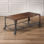 Table basse de 122 cm avec roulettes