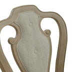 Fauteuil en tissu et bois patiné bis Splat Back Magnolia Manor (lot de 2)