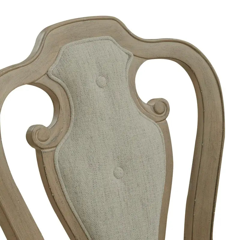 Fauteuil en tissu et bois patiné bis Splat Back Magnolia Manor (lot de 2)
