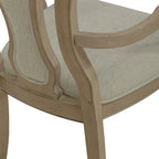 Fauteuil en tissu et bois patiné bis Splat Back Magnolia Manor (lot de 2)