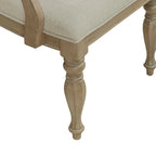Fauteuil en tissu et bois patiné bis Splat Back Magnolia Manor (lot de 2)