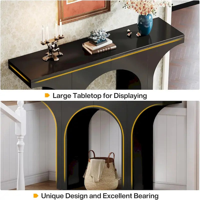 Console pour entrée, Table d'appoint moderne pour couloir ou derrière un canapé