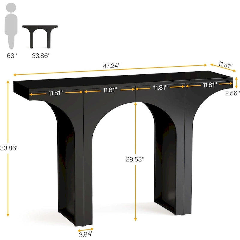 Console pour entrée, Table d'appoint moderne pour couloir ou derrière un canapé