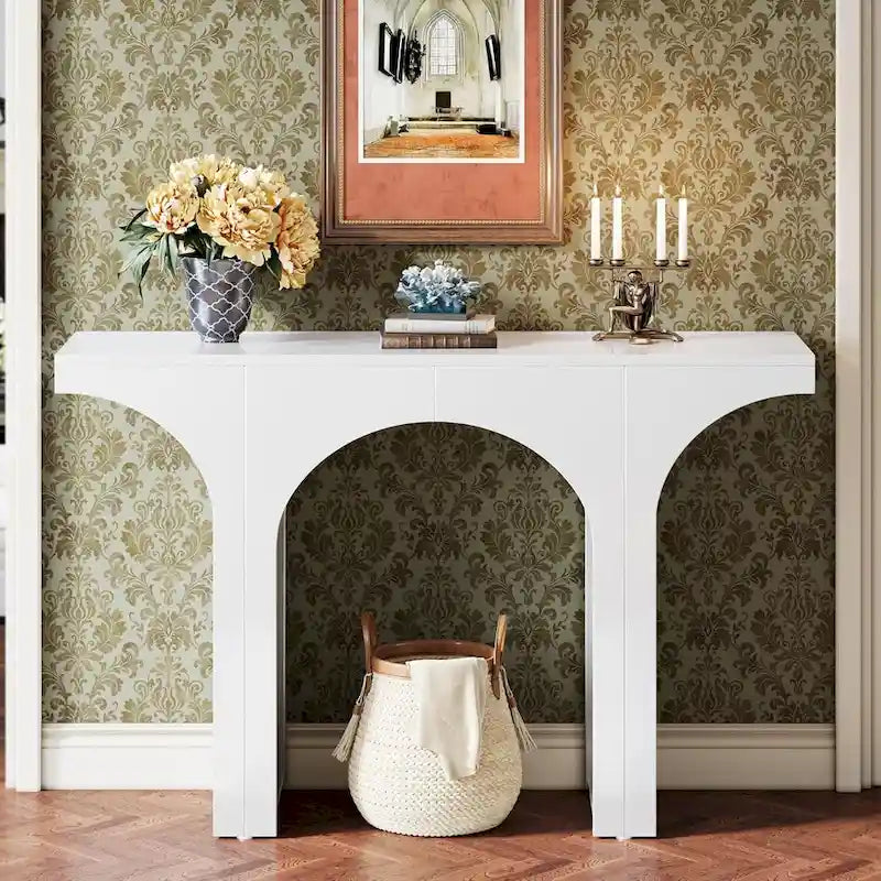 Console pour entrée, Table d'appoint moderne pour couloir ou derrière un canapé