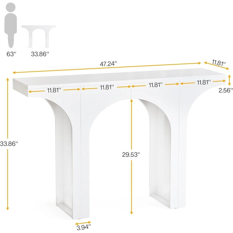 Console pour entrée, Table d'appoint moderne pour couloir ou derrière un canapé