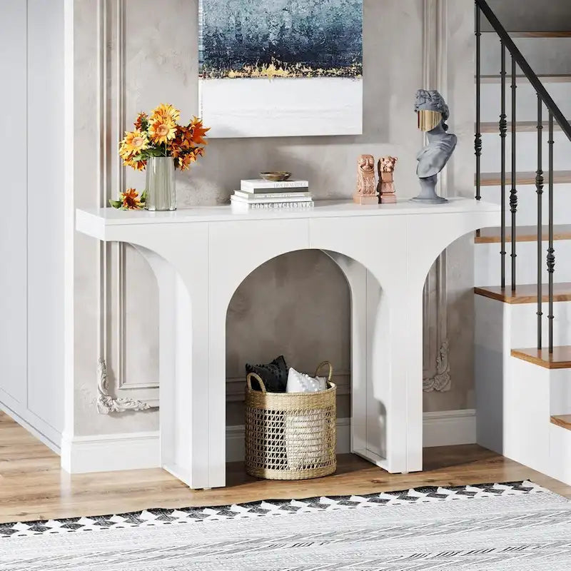 Console pour entrée, Table d'appoint moderne pour couloir ou derrière un canapé